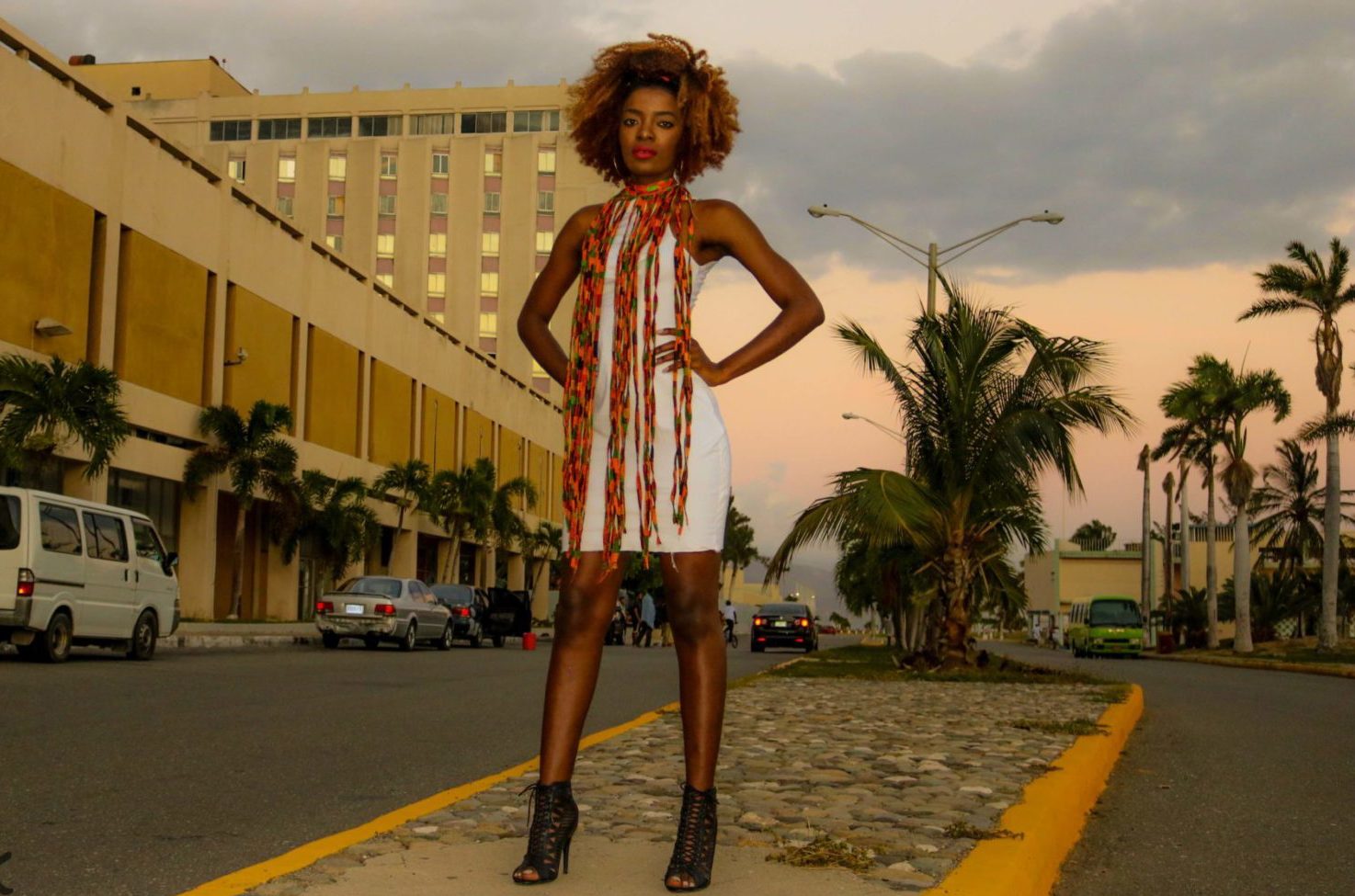 The Kente Cloth Frilled Dress